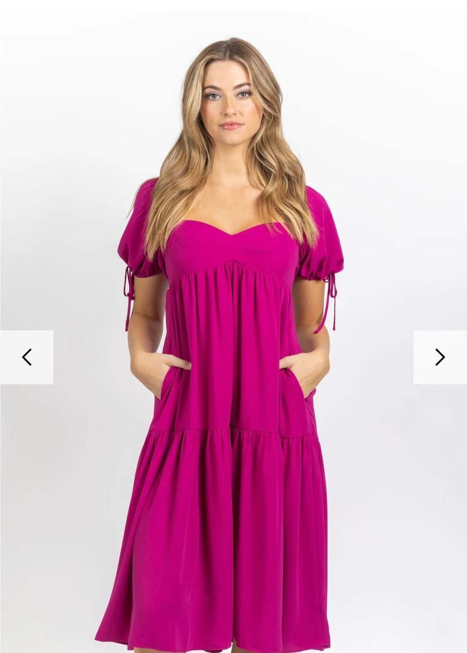 Amanda Uprichard Tomasina Midi Dress in Magenta,